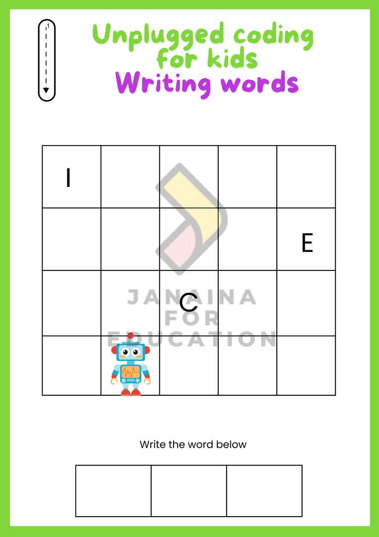 55 literacy and unplugged coding worksheets | Tá Pronto