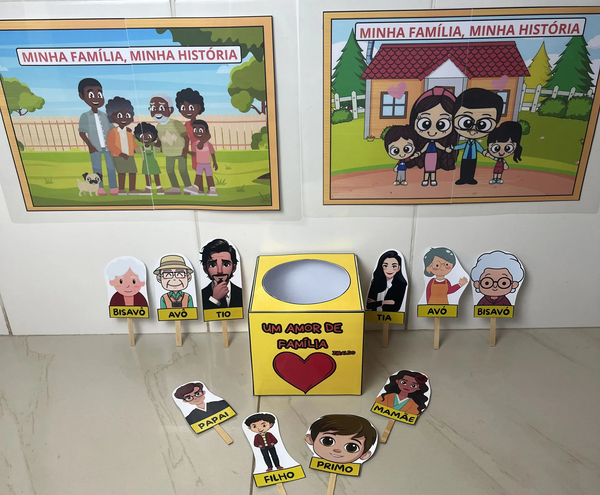 KIT DIA DA FAMÍLIA - PAINEL E CAIXINHA DE HIS | Tá Pronto