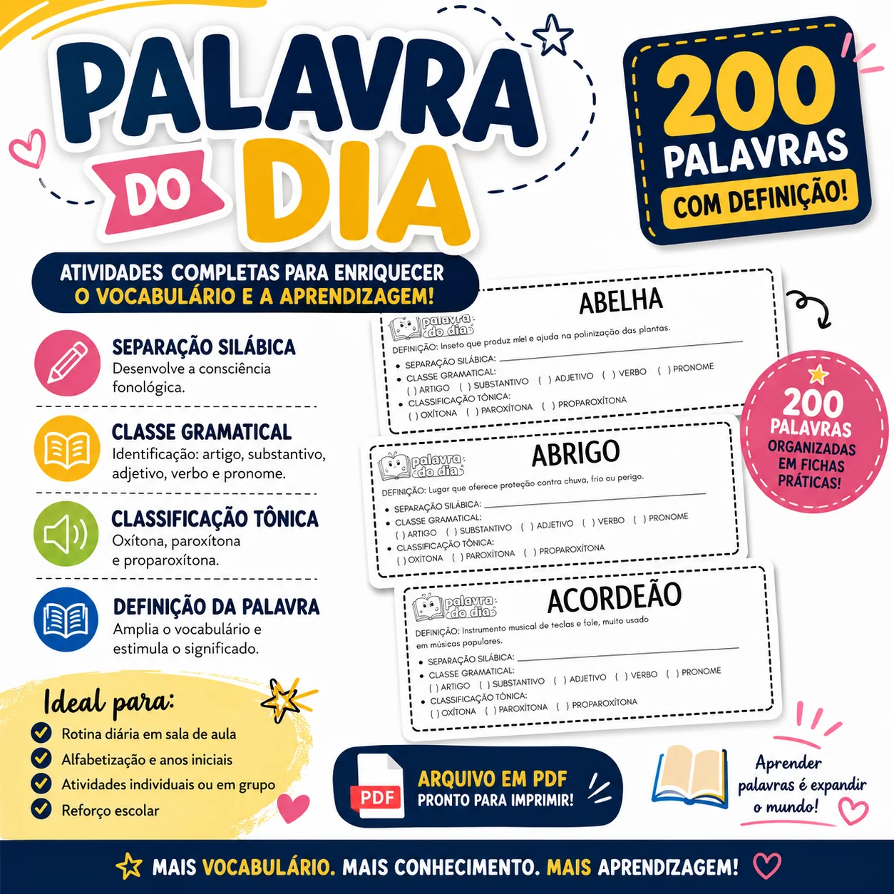 PALAVRA DO DIA – 200 PALAVRAS COM DEFINIÇÃO... | Tá Pronto